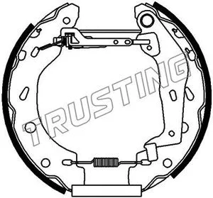 Brake Shoe Set (6186)