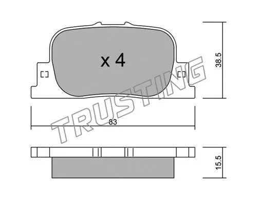 Brake Pad Set, disc brake (768.0)