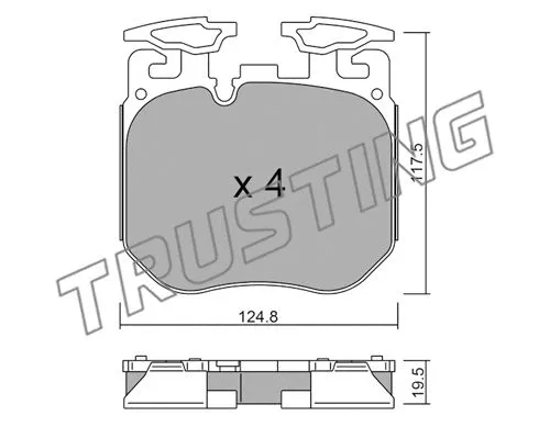 Brake Pad Set, disc brake (1147.0)