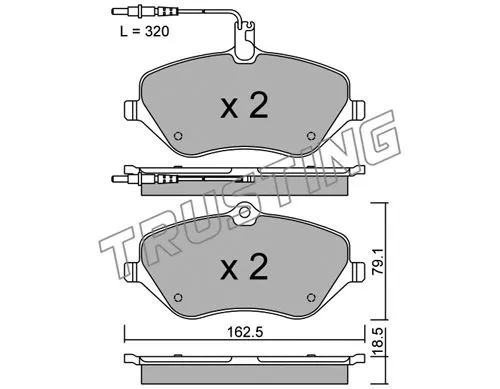 Brake Pad Set, disc brake (617.1)