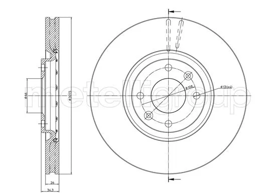 Brake Disc (DF1256)