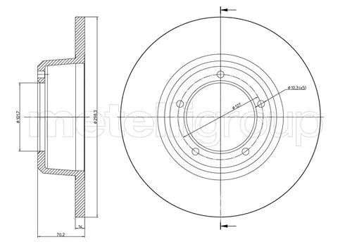 Brake Disc (DF122)