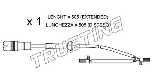 Warning Contact, brake pad wear (SU.265)