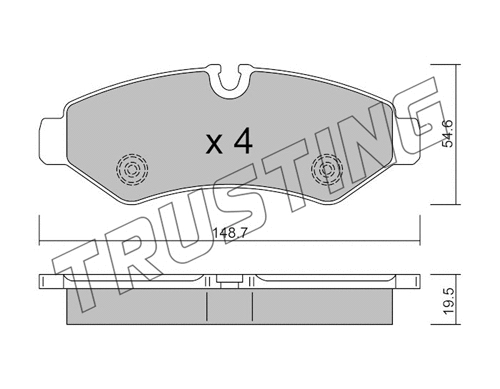 Brake Pad Set, disc brake (1275.0)