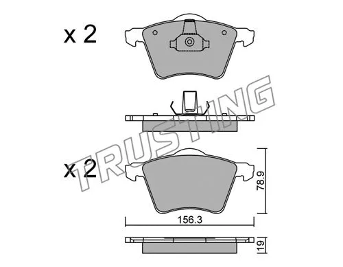 Brake Pad Set, disc brake (566.2)