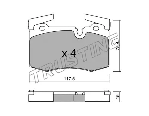 Brake Pad Set, disc brake (846.0)