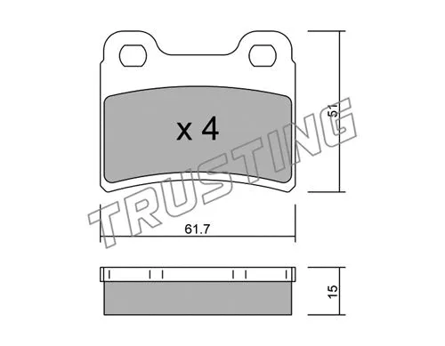 Brake Pad Set, disc brake (551.0)