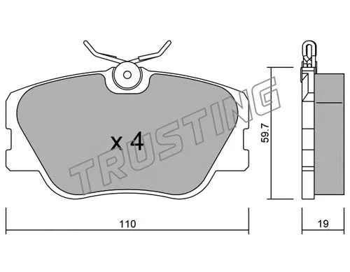 Brake Pad Set, disc brake (063.0)