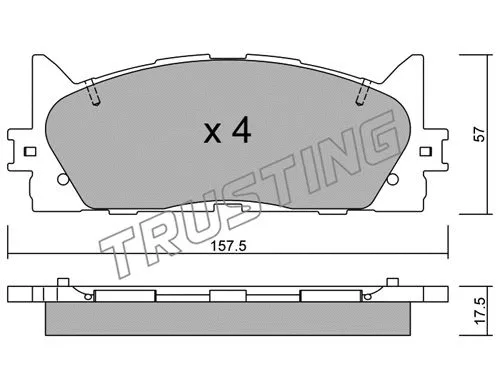 Brake Pad Set, disc brake (899.0)