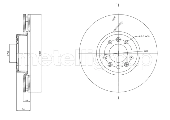 Brake Disc (DF1857)
