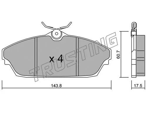 Brake Pad Set, disc brake (798.0)