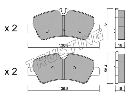 Brake Pad Set, disc brake (1007.0)