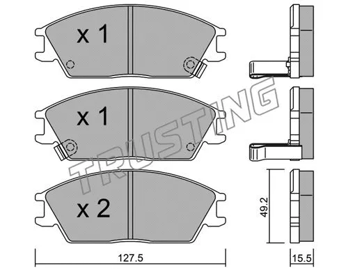 Brake Pad Set, disc brake (083.1)