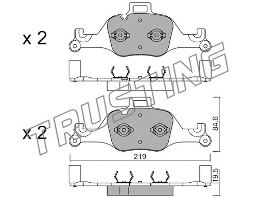 Brake Pad Set, disc brake (1145.0)