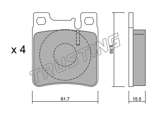 Brake Pad Set, disc brake (583.0)