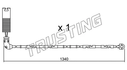 Warning Contact, brake pad wear (SU.113)