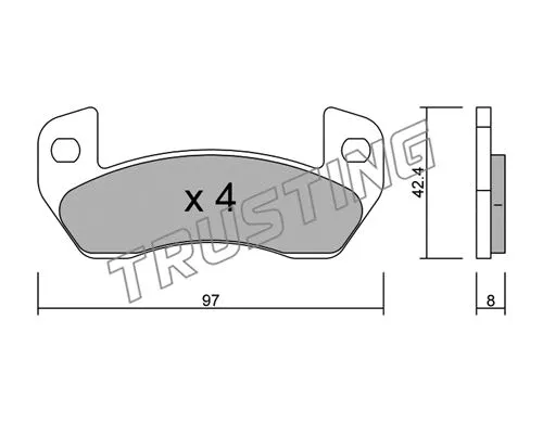 Brake Pad Set, disc brake (929.0)
