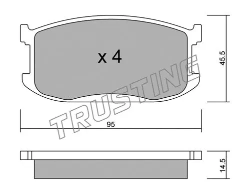 Brake Pad Set, disc brake (483.0)