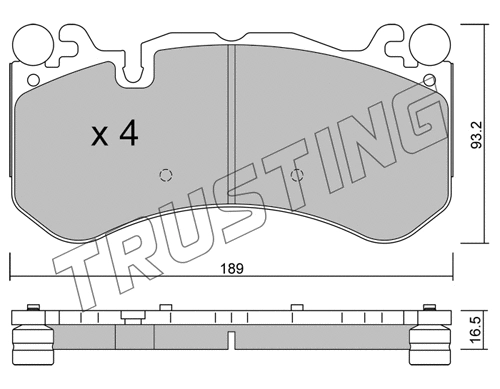 Brake Pad Set, disc brake (1198.0)