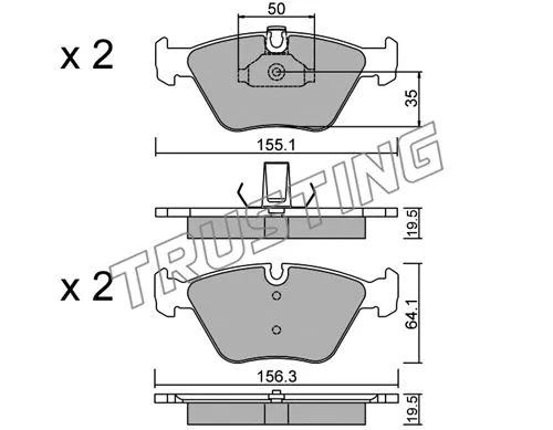 Brake Pad Set, disc brake (216.0)