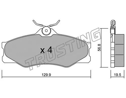 Brake Pad Set, disc brake (652.0)