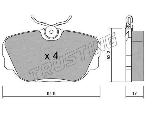 Brake Pad Set, disc brake (044.0)