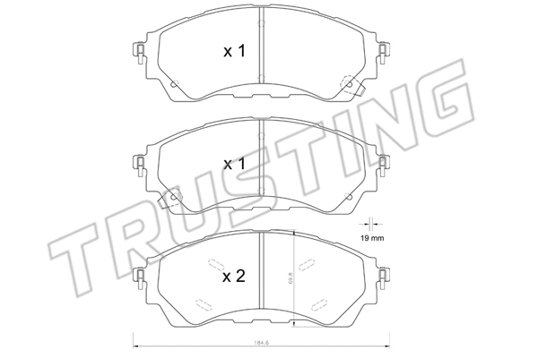 Brake Pad Set, disc brake (1343.0)
