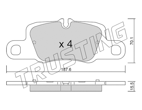 Brake Pad Set, disc brake (1257.0)