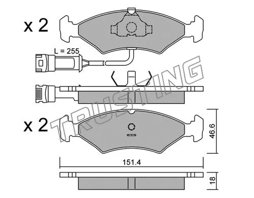 Brake Pad Set, disc brake (031.1)
