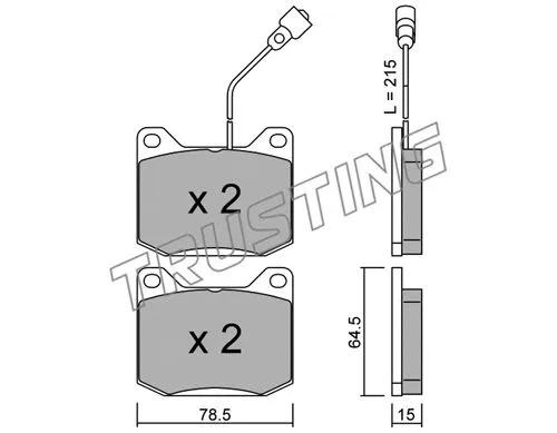 Brake Pad Set, disc brake (082.1)