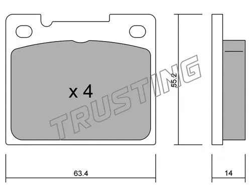 Brake Pad Set, disc brake (004.0)