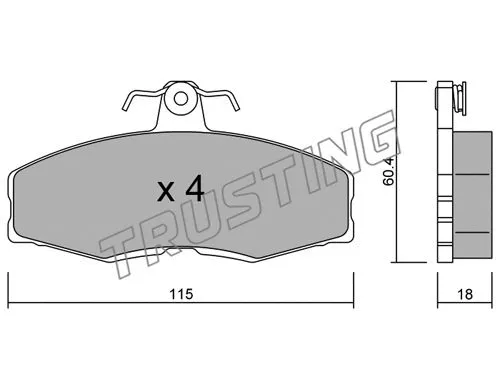Brake Pad Set, disc brake (041.0)