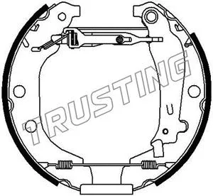 Brake Shoe Set (6164)