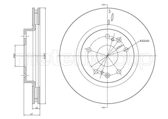 Brake Disc (DF1712)