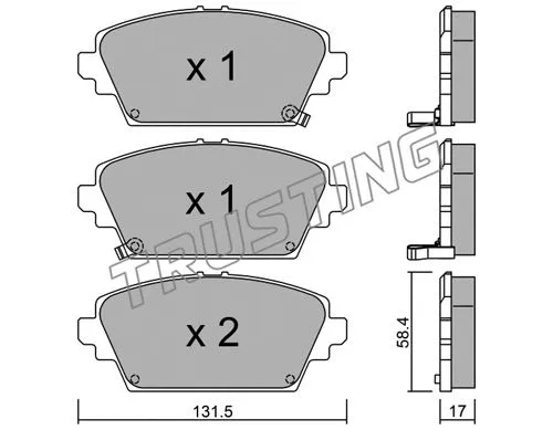 Brake Pad Set, disc brake (480.1)