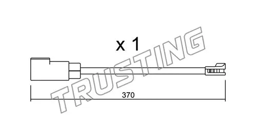 Warning Contact, brake pad wear (SU.339)