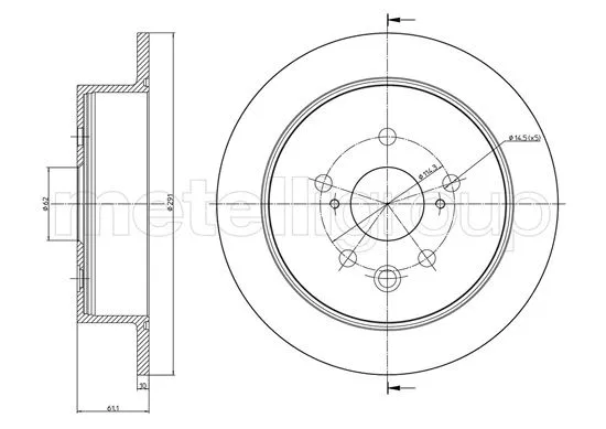 Brake Disc (DF1166)