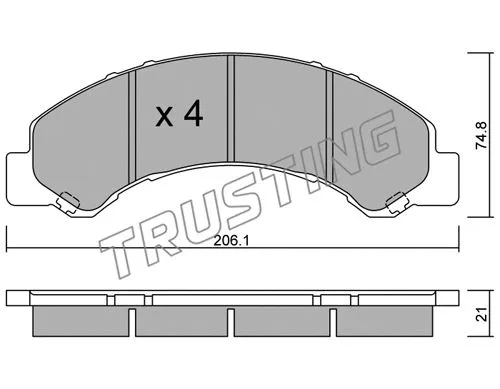 Brake Pad Set, disc brake (636.0)