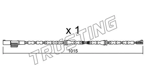 Warning Contact, brake pad wear (SU.307)