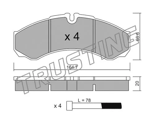 Brake Pad Set, disc brake (221.1)