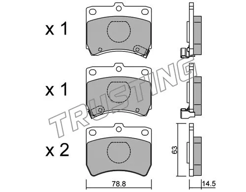 Brake Pad Set, disc brake (379.0)