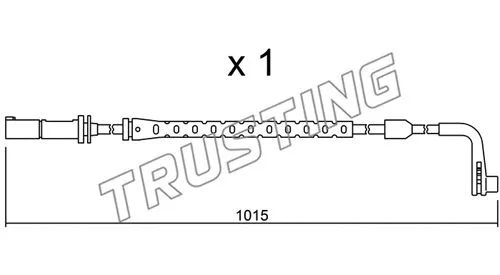 Warning Contact, brake pad wear (SU.221)