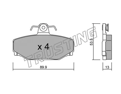 Brake Pad Set, disc brake (133.0)