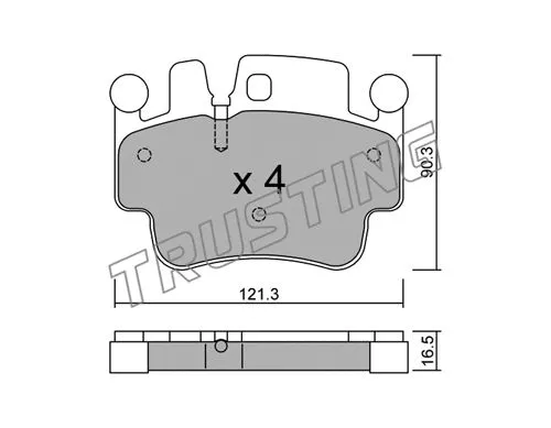Brake Pad Set, disc brake (673.0)