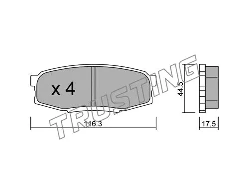 Brake Pad Set, disc brake (838.0)
