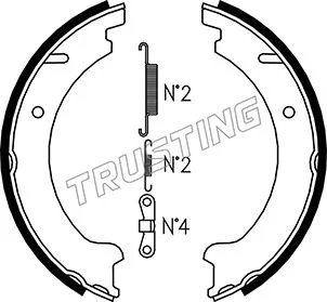 Brake Shoe Set, parking brake (127.272K)