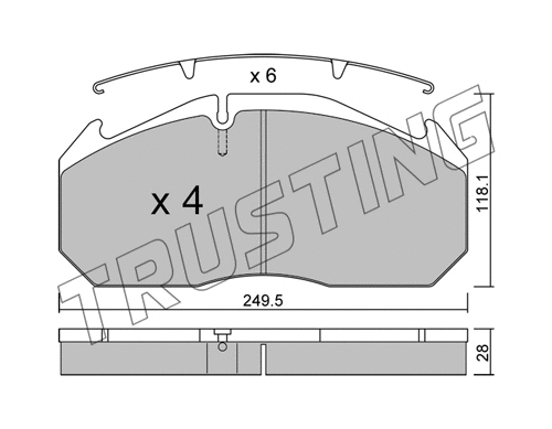 Brake Pad Set, disc brake (602.0)