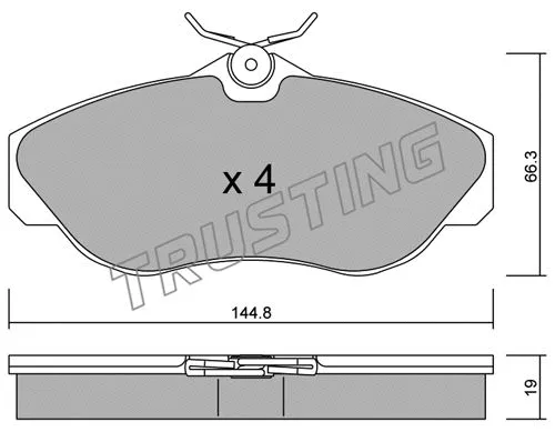 Brake Pad Set, disc brake (359.0)