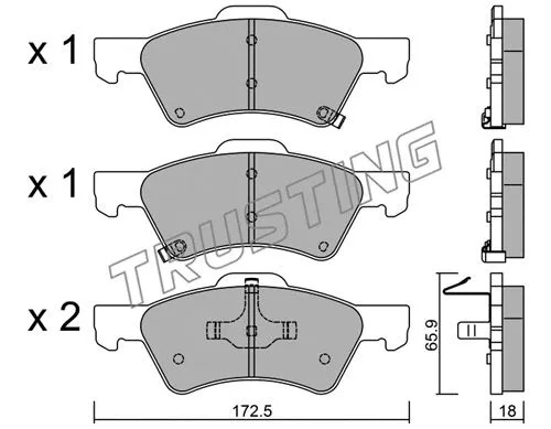 Brake Pad Set, disc brake (639.0)