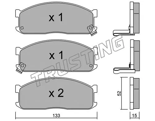 Brake Pad Set, disc brake (241.1)